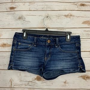 American Eagle Stretch Dark Wash Jean Shorts